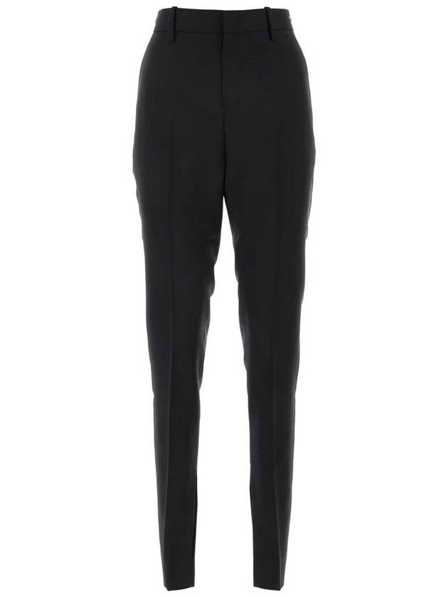 Mohair Wool Straight Pant Black - GUCCI - BALAAN 2