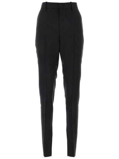 Mohair Wool Straight Pant Black - GUCCI - BALAAN 2