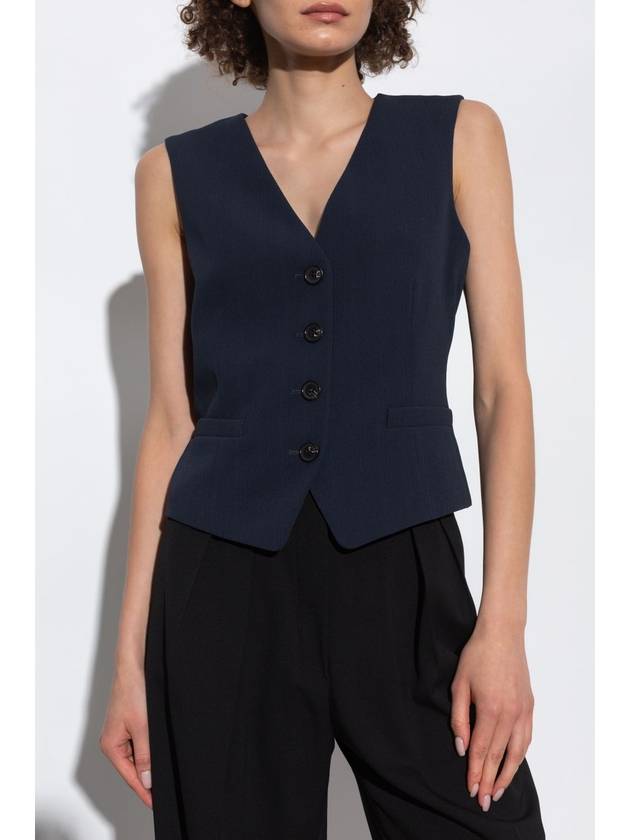 Theory Ribbed Vest, Women's, Navy Blue - THEORY - BALAAN 3