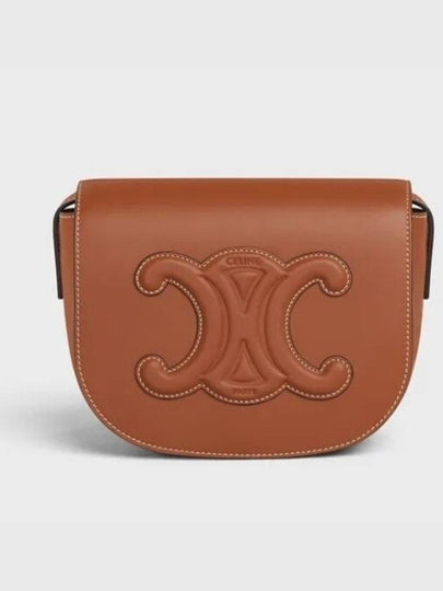 Folco Cuir Triomphe Calfskin Cross Bag Tan - CELINE - BALAAN 2