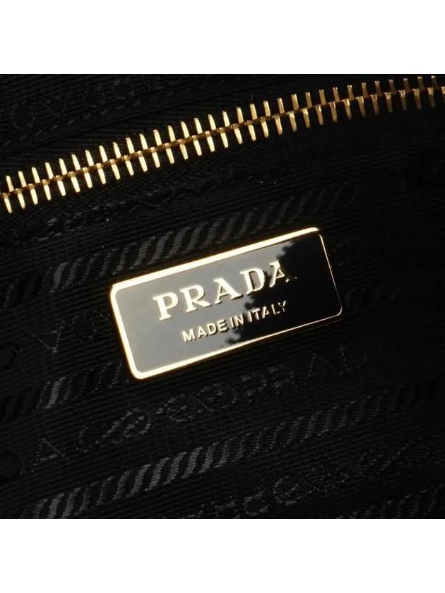 Amiee Large Re-Nylon Leather Shoulder Bag Black - PRADA - BALAAN 8