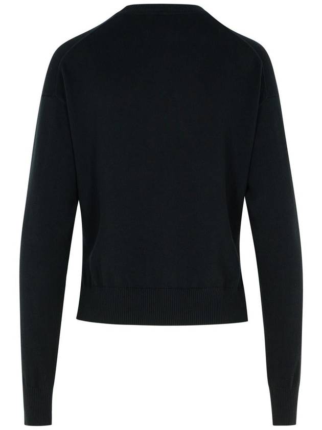 Moschino Jeans Black Cotton Sweater - MOSCHINO - BALAAN 3