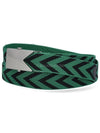 Chevron Buckle Belt Green - BOTTEGA VENETA - BALAAN 3