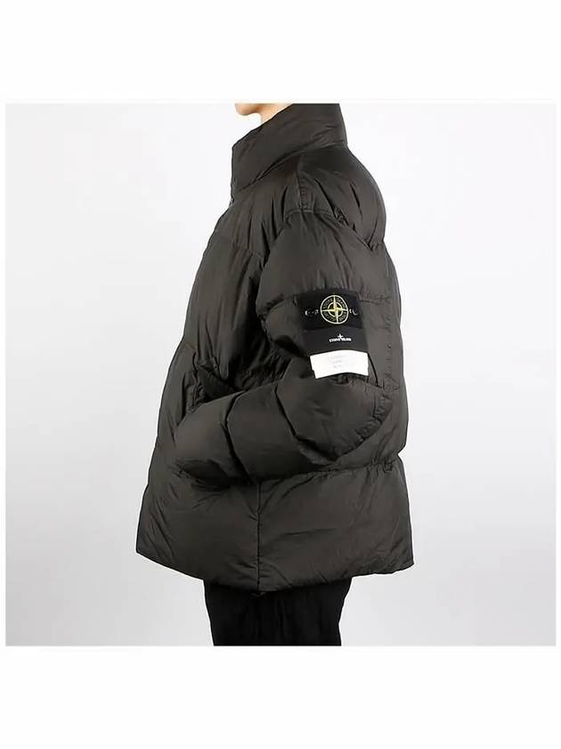 Garment Dyed Crinkle Reps Down Padding Grey - STONE ISLAND - BALAAN 4