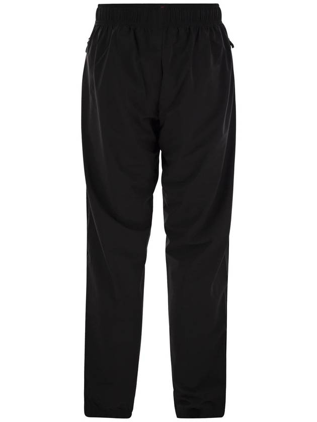 Grenoble Logo Print Drawstring Track Pants Black - MONCLER - BALAAN 3