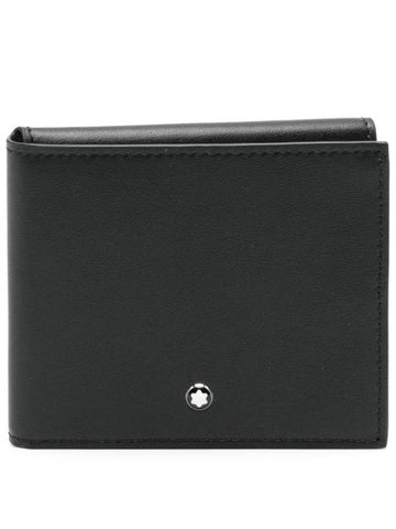 Soft Trio Thin 4cc Leather 3-Fold Wallet Black - MONTBLANC - BALAAN 1