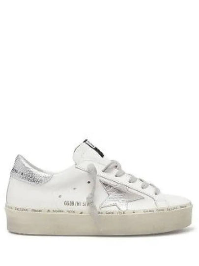 Hi Star White Metallic Silver Heel Tab Sneakers - GOLDEN GOOSE - BALAAN 2