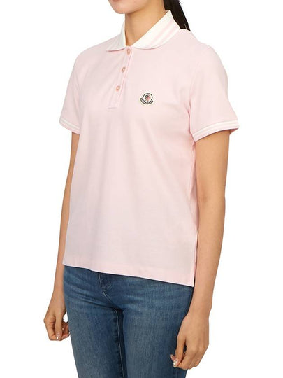 Women s Collar Short Sleeve T Shirt 8A00009 84720 50B - MONCLER - BALAAN 2