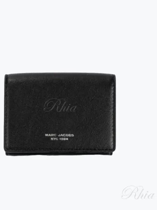 Women's Slim 84 Medium Tri-Fold Half Wallet Black - MARC JACOBS - BALAAN 2