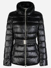 Erno Women'S Claudia Goose Down Natural Fur Padded Jacket Black - HERNO - BALAAN 2