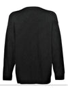 Logo Jacquard Cotton Knit Top Black - BALENCIAGA - BALAAN 3