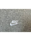 Sportswear Club Brushed Half Zip Up Sweatshirt Grey - NIKE - BALAAN 5