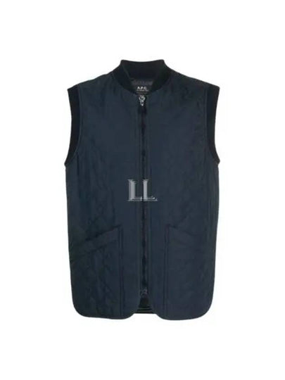 Quilted Vest Navy - A.P.C. - BALAAN 2