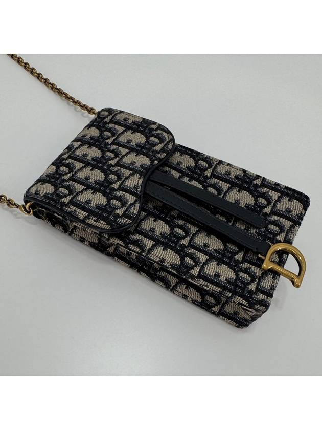 Oblique Chain Phone Holder Bag Cross S5641CTZQ M928 - DIOR - BALAAN 5