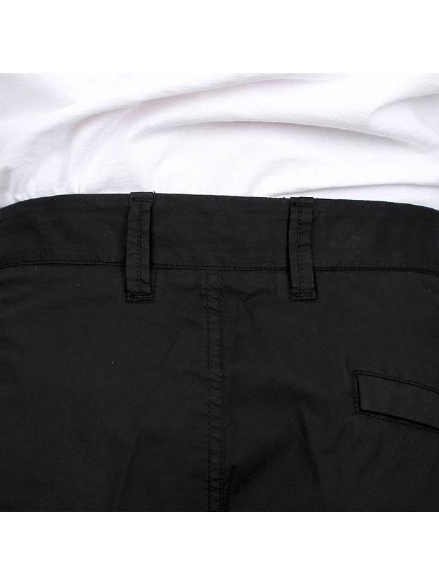 Light Stretch Cotton Bermuda Shorts Black - STONE ISLAND - BALAAN 10