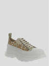 Women's Logo Print Low Top Sneakers Cream - ALEXANDER MCQUEEN - BALAAN 4