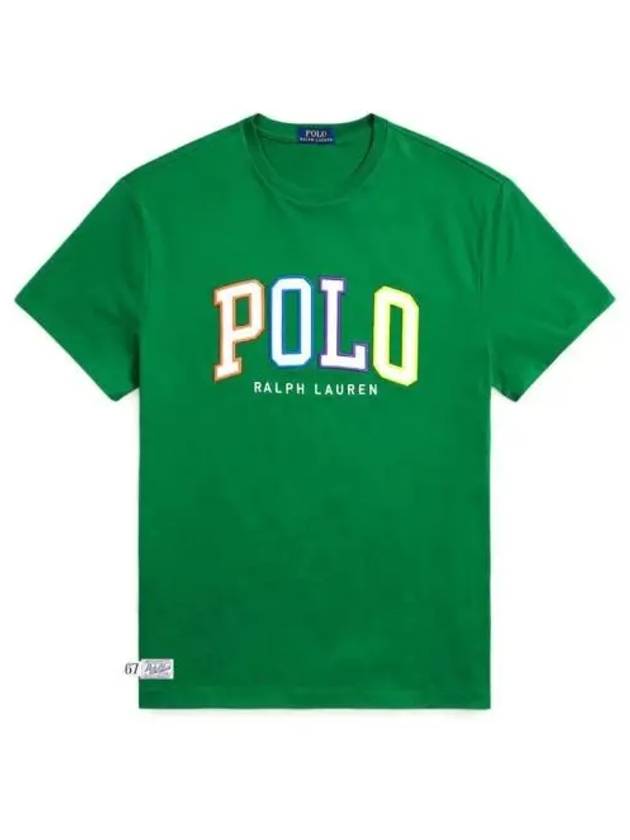 Embroidered Logo Short Sleeve T-Shirt Green - POLO RALPH LAUREN - BALAAN 2