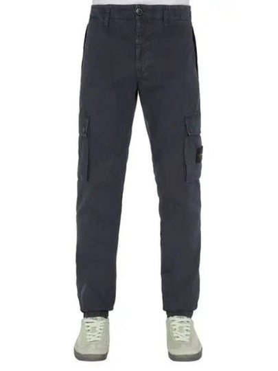 Wappen Patch Old Treatment Slim Fit Cargo Straight Pants Charcoal - STONE ISLAND - BALAAN 2