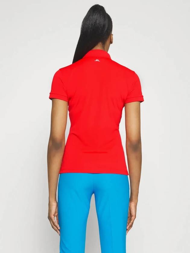 Tour Tech Short Sleeve Polo Shirt Red - J.LINDEBERG - BALAAN 6