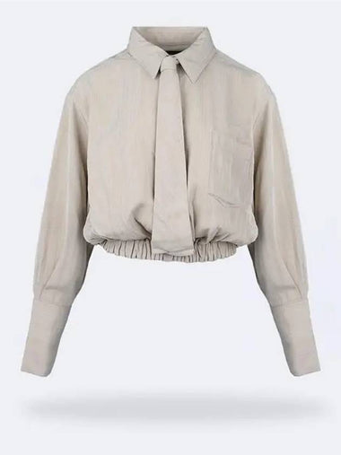 Jacquemus Tie Crop Shirt 223SH011 1066 - JACQUEMUS - BALAAN 1