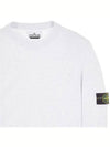 Raw Hand Cotton Crewneck Knit Top White - STONE ISLAND - BALAAN 7