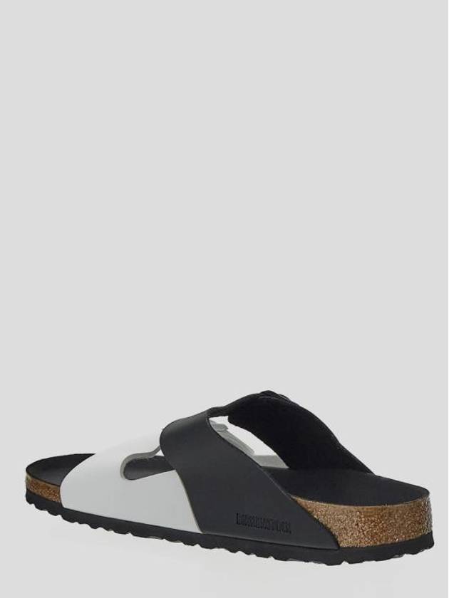 Arizona Split Slippers Black White - BIRKENSTOCK - BALAAN 4