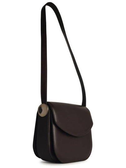 Jil Sander 'Coin' Medium Brown Leather Crossbody Bag - JIL SANDER - BALAAN 2