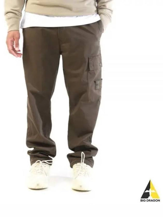 336F6 GHOST PIECE Stretch Cotton Wool Satin Cargo Pants 8115336F6 V0054 - STONE ISLAND - BALAAN 1