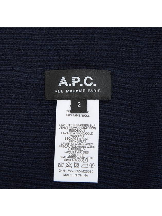 Autumn Wool Beanie Dark Navy - A.P.C. - BALAAN 6