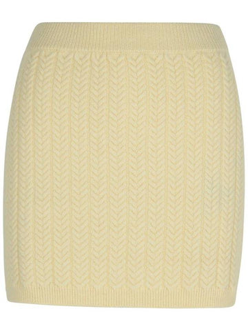 Sportmax 'Earry1' White Wool Blend Skirt - MAX MARA SPORTMAX - BALAAN 1