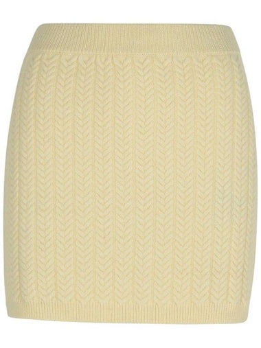 Sportmax 'Earry1' White Wool Blend Skirt - MAX MARA SPORTMAX - BALAAN 1