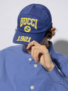 Interlocking G 1921 Base Ball Cap Blue - GUCCI - BALAAN 4