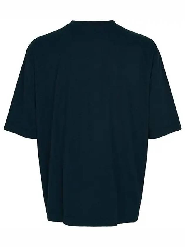 Men's Pigment Dyed Jersey Short Sleeve T-Shirt Dark Sapphire - LEMAIRE - BALAAN 3