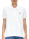 Fox Head Patch Cotton Polo Shirt White - MAISON KITSUNE - BALAAN 2