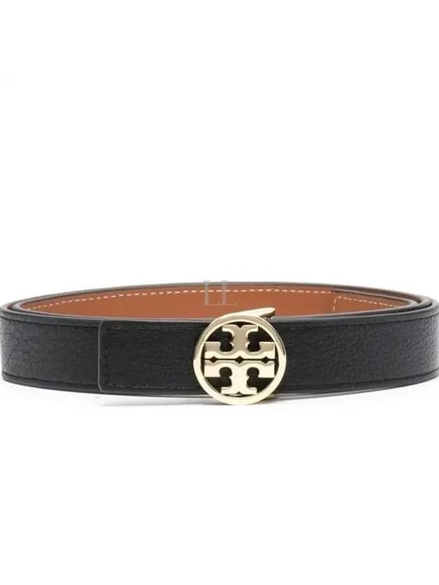 1 Miller Reversible Leather Belt Black Classic Cuoio - TORY BURCH - BALAAN 2