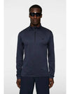 Men s Destry Zip up Golf Midlayer Navy Melange GMJS10975 6881 - J.LINDEBERG - BALAAN 2