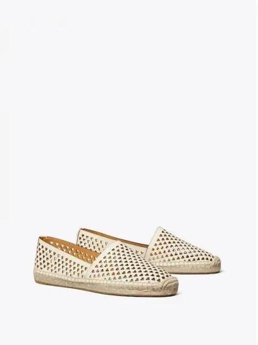 Heart A line espadrille ivory ginger shortbread domestic product GM0023061531915 - TORY BURCH - BALAAN 1