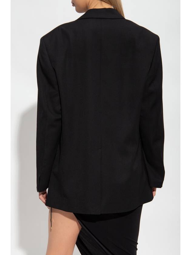 Women's The Men's Square Wool Blazer Jacket Black - JACQUEMUS - BALAAN 5