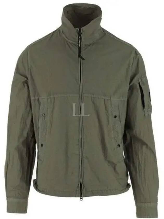 Tylon L Zipper Long Sleeve Shirt Green - CP COMPANY - BALAAN 2