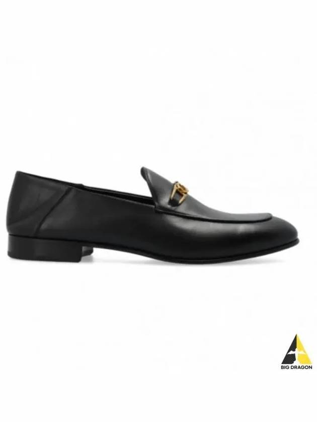 Gancini Ornament Moccasin Loafers Black - SALVATORE FERRAGAMO - BALAAN 2