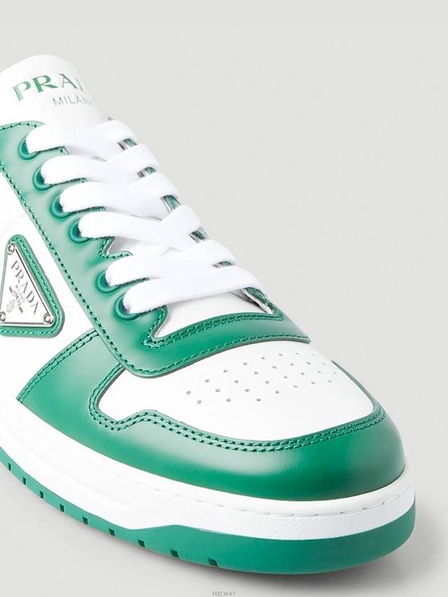 Downtown Leather Sneakers - PRADA - BALAAN 3