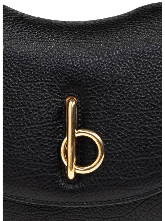 Rocking Horse Small Leather Shoulder Bag Black - BURBERRY - BALAAN 7