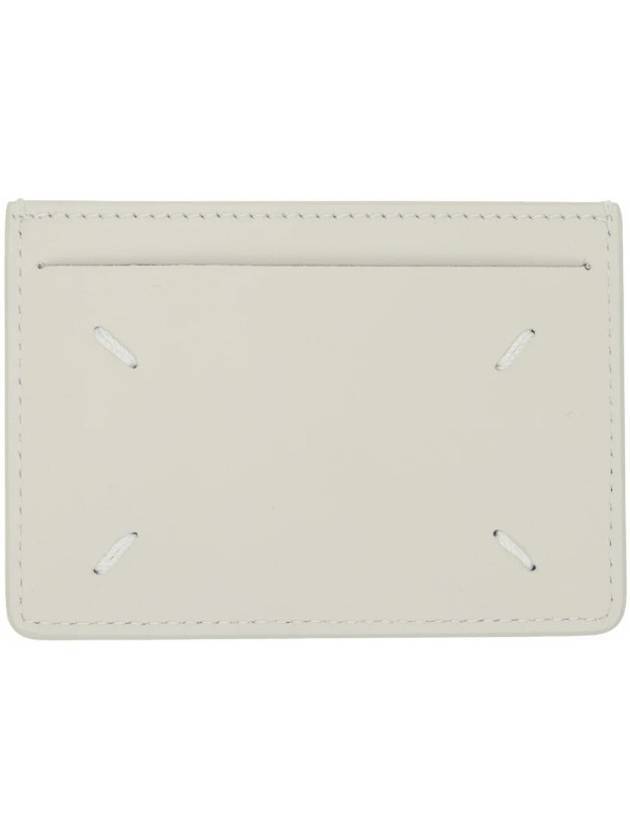 Stitched Single Card Wallet White - MAISON MARGIELA - BALAAN 1