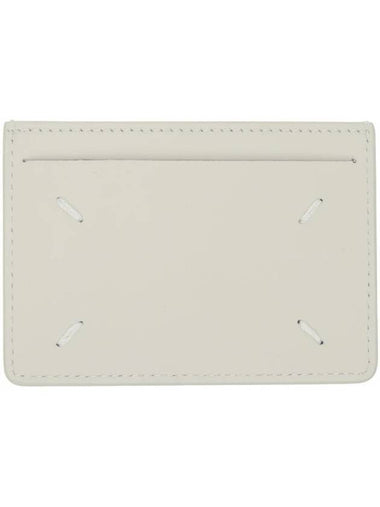 Stitched Single Card Wallet White - MAISON MARGIELA - BALAAN 1