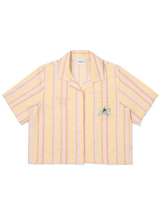 Tocotoco Striped Shirt YELLOW WOMAN Blue Boutique M3322PTS51YEL - MALBON GOLF - BALAAN 2