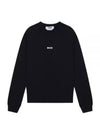 Micro Logo Print Sweatshirt Black - MSGM - BALAAN 2