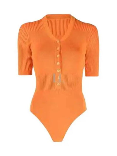 Le Body Yauco Polo Bodysuit Orange - JACQUEMUS - BALAAN 2