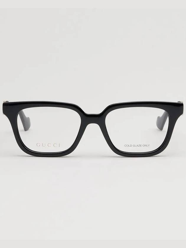 Glasses frame GG1536O 001 horn rim black square logo - GUCCI - BALAAN 1