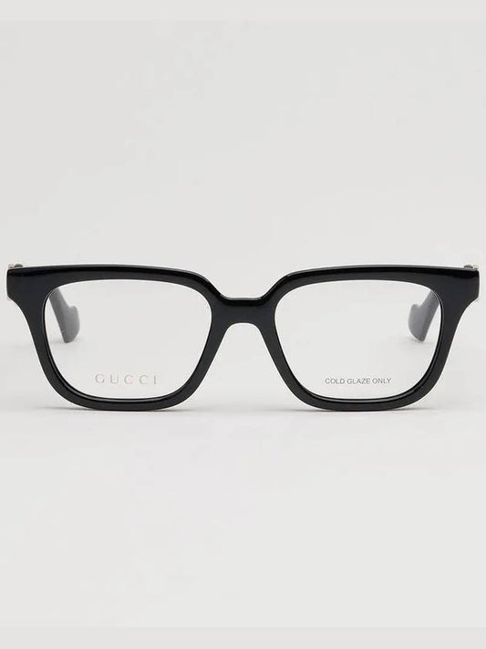 Glasses frame GG1536O 001 horn rim black square logo - GUCCI - BALAAN 1