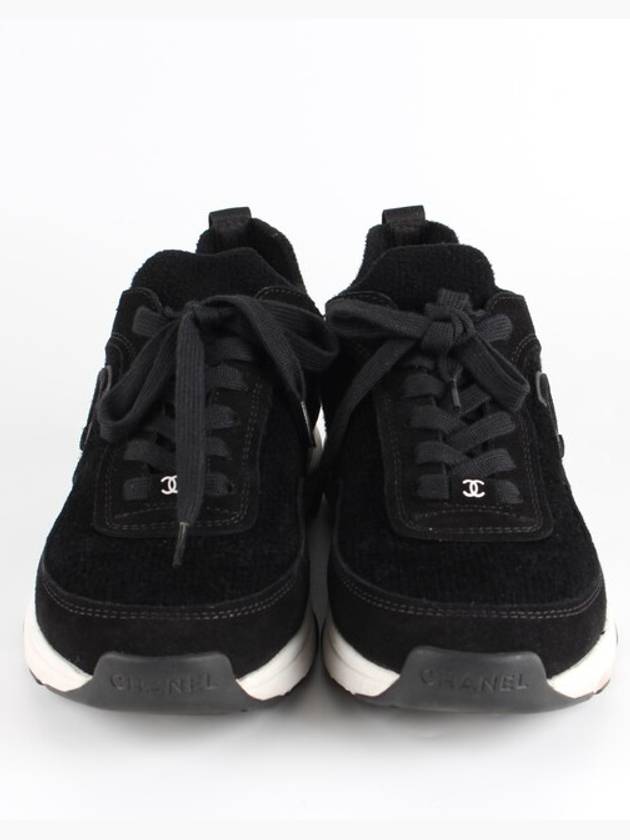 CC logo knit cruise sneakers 37 5 245 - CHANEL - BALAAN 3